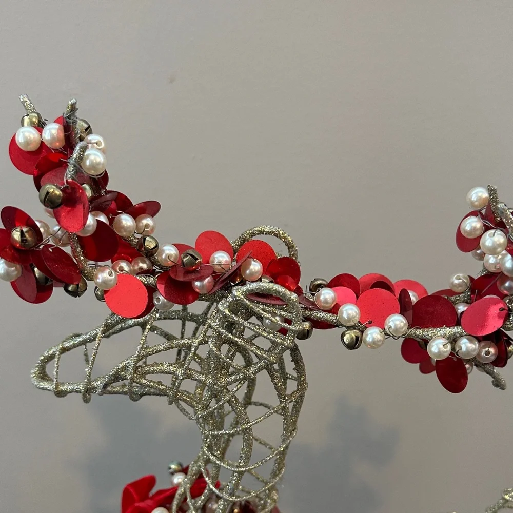 Pier‎ 1 Gold Glitter Wire Standing 22